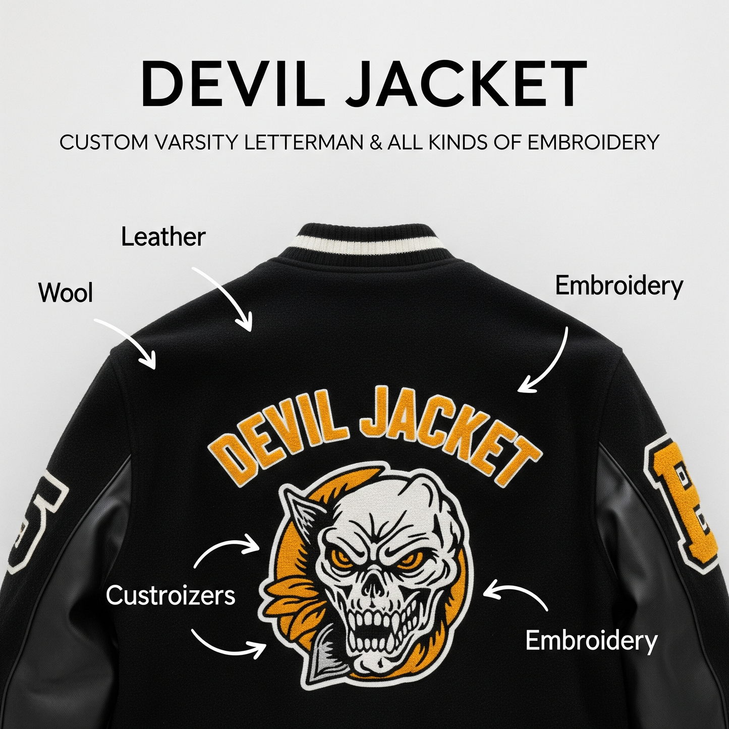 Custom Varsity Jacket – Build Your Own Letterman Style by Devil Jackets