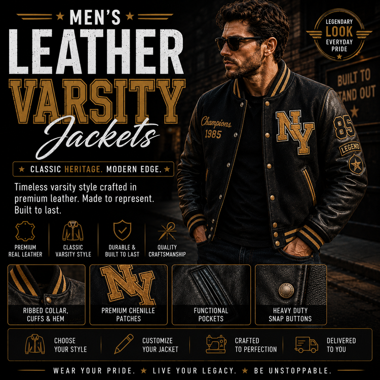 Men’s Leather Varsity Jackets