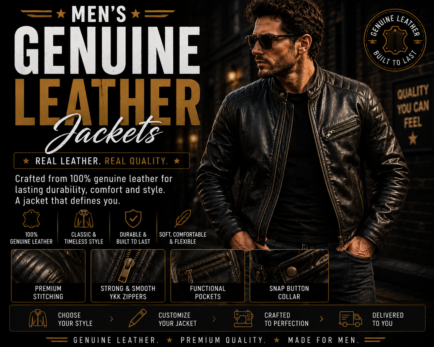 Men’s Genuine Leather Jackets