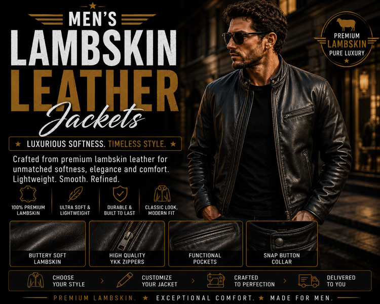 Men’s Lambskin Leather Jackets