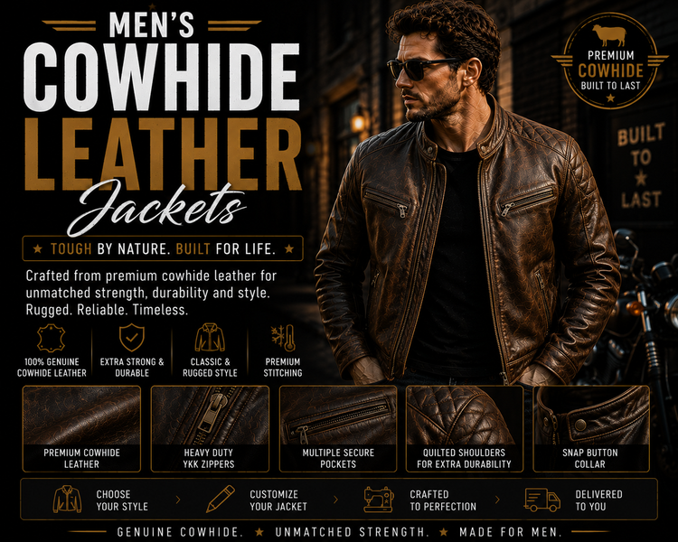 Men’s Cowhide Leather Jackets