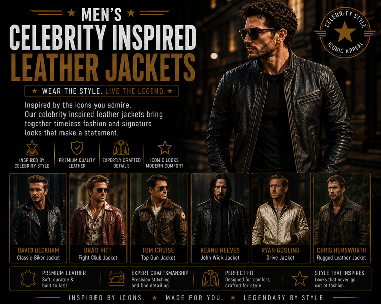 Men’s Celebrity Inspired Leather Jackets