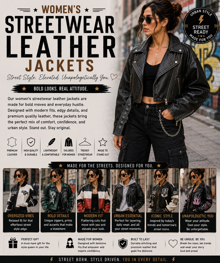 Women’s Streetwear Leather Jackets
