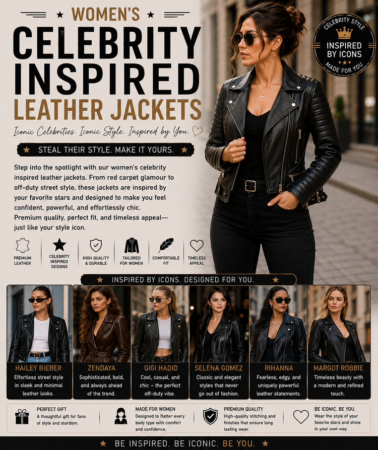 Women’s Celebrity Inspired Leather Jackets
