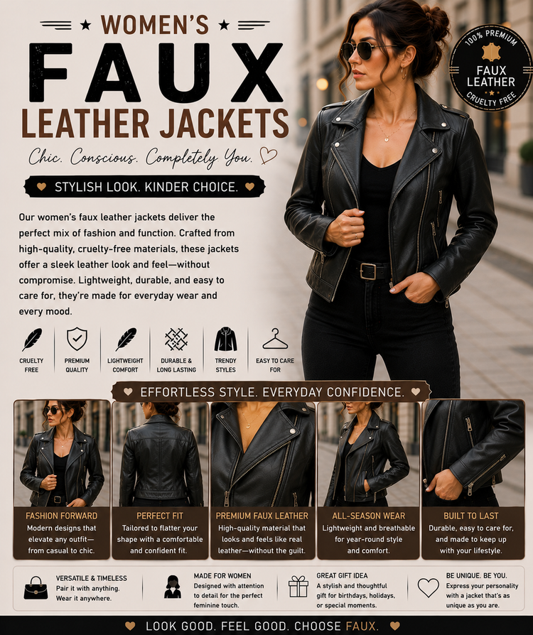 Women’s Faux Leather Jackets