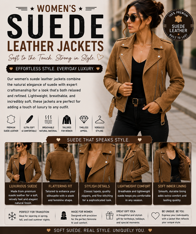 Women’s Suede Leather Jackets