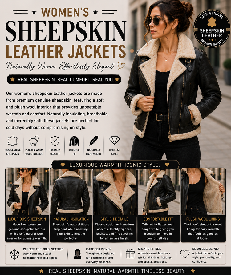 Women’s Sheepskin Leather Jackets