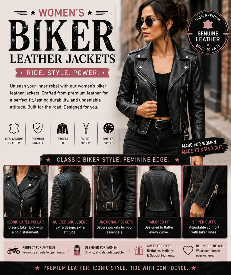 Women’s Biker Leather Jackets
