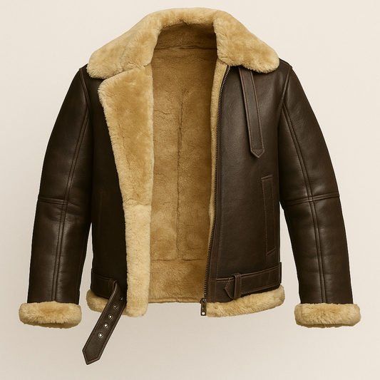 Men's RAF Jacket – Classic Shearling Aviator Style | Devil Jackets