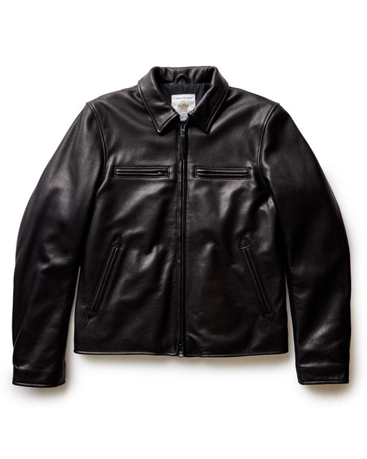 Men’s Moto Leather Jacket – Slim Fit Biker Style, Genuine Leather