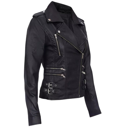 Women’s Black Real Leather Jackets – Premium Quality & Timeless Style