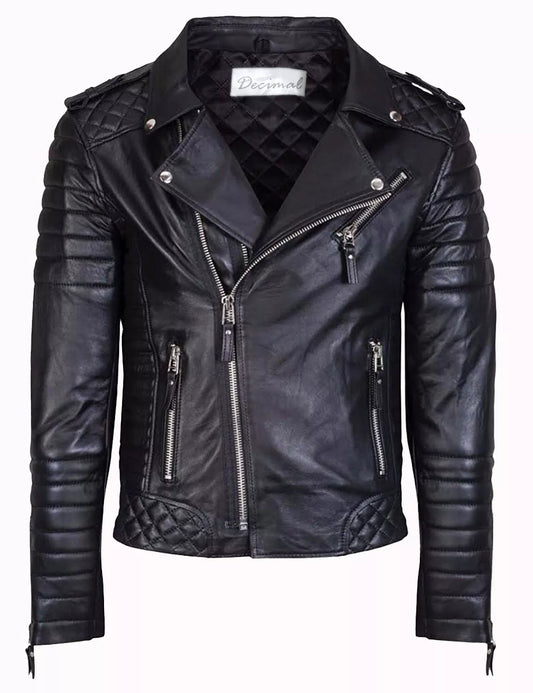 Men’s Retro Black Leather Jacket – Timeless Vintage Style | Devil Jackets