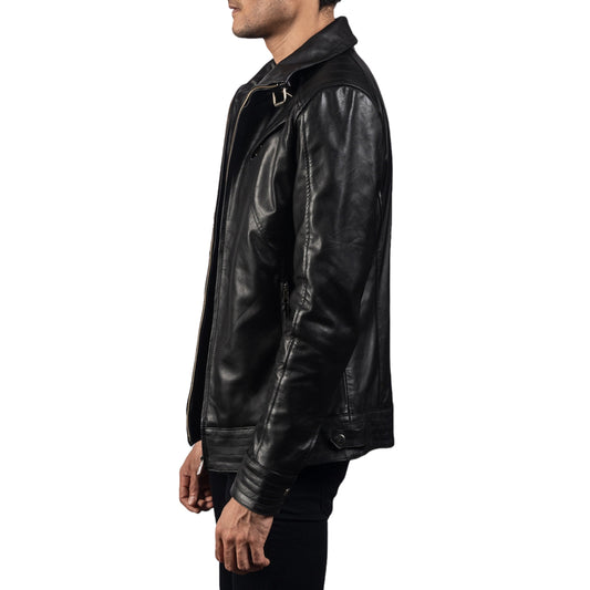 Black Leather Biker Jacket – Premium Genuine Leather Motorcycle Jacket