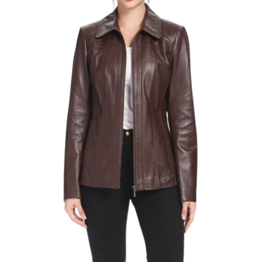 Women's Lambskin Leather Jacket –  Stylish Genuine Leather