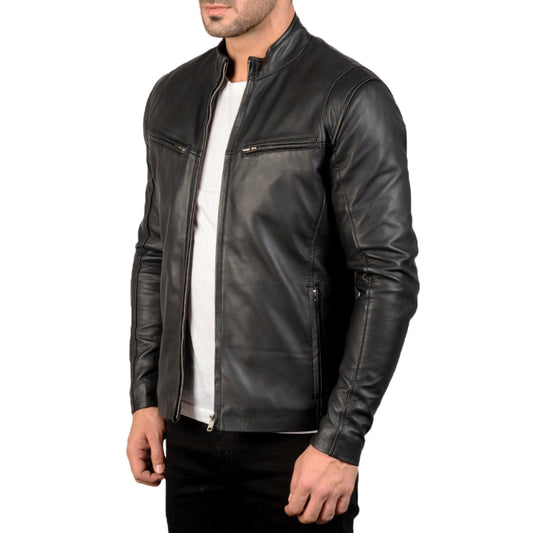 Iconic Black Leather Jacket – Premium Genuine Leather Biker Jacket