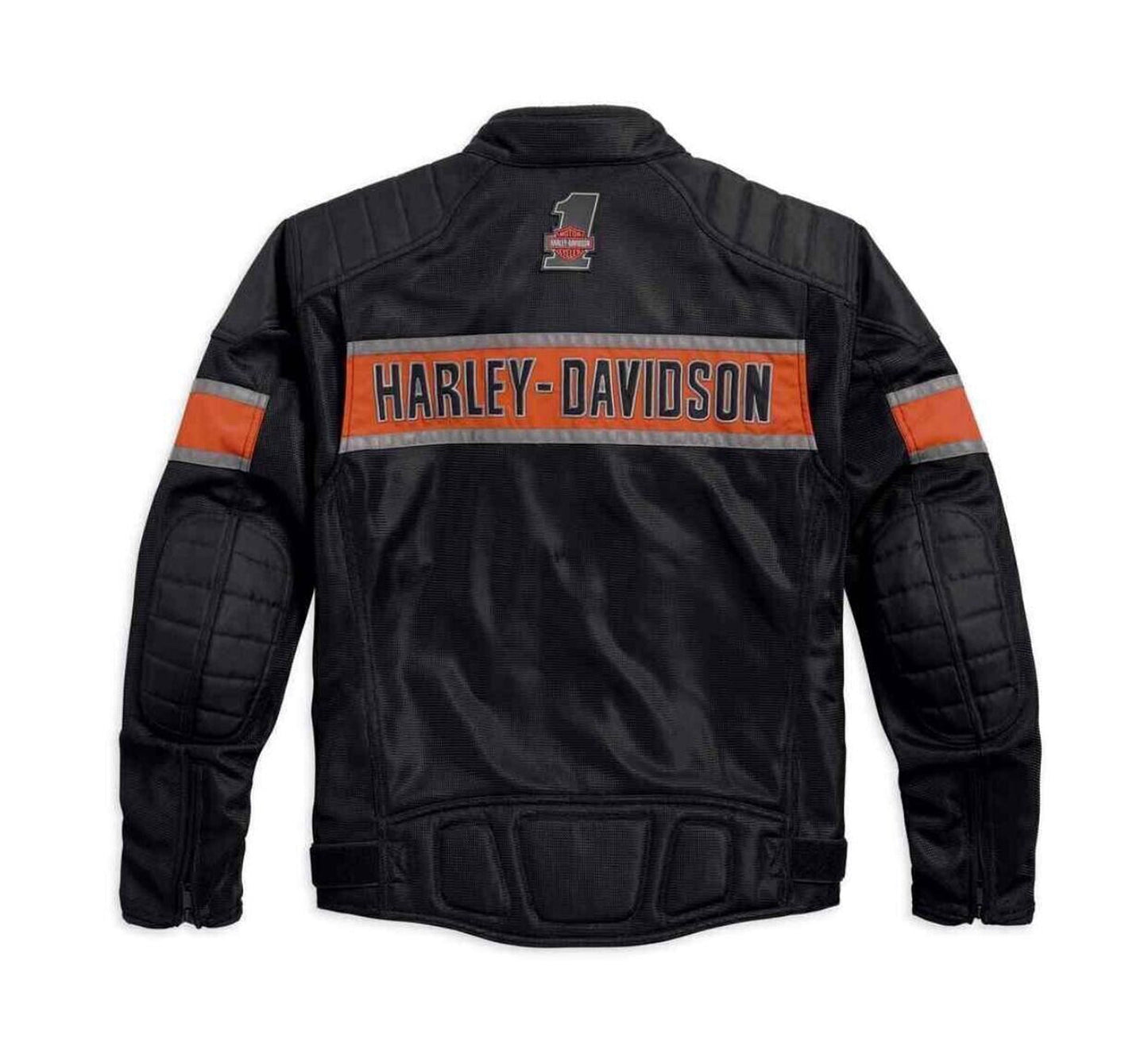 Harley Davidson Men’s Mesh Riding Jacket – Lightweight Black Motorcycle Gear with  Pockets