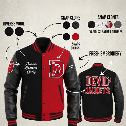 Custom Varsity Jacket – Personalized Letterman Style by Devil Jackets
