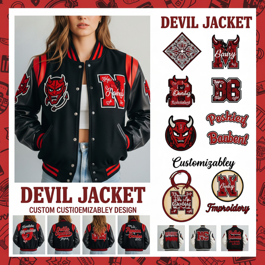 stom Varsity Jacket – Personalized Team & School Letterman by Devil Jackets