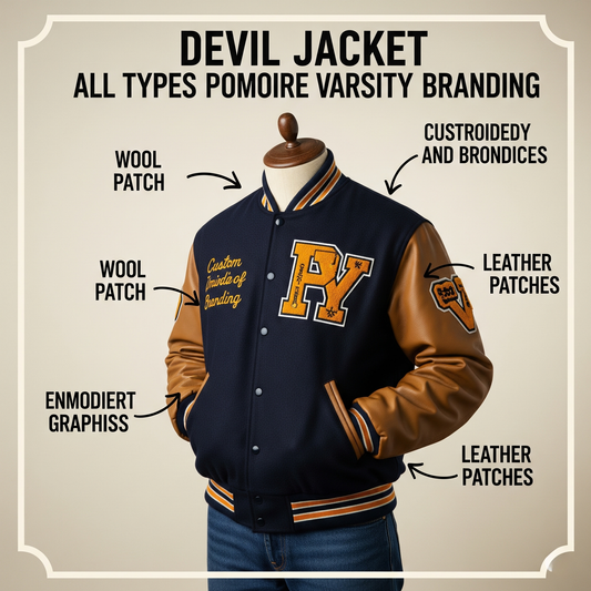 Custom Varsity Jacket – Design Your Own Letterman Jacket by Devil Jackets