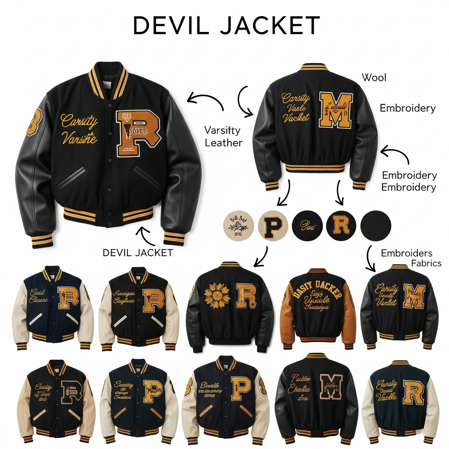 Custom Varsity Jacket – Build Your Own Letterman Style by Devil Jackets