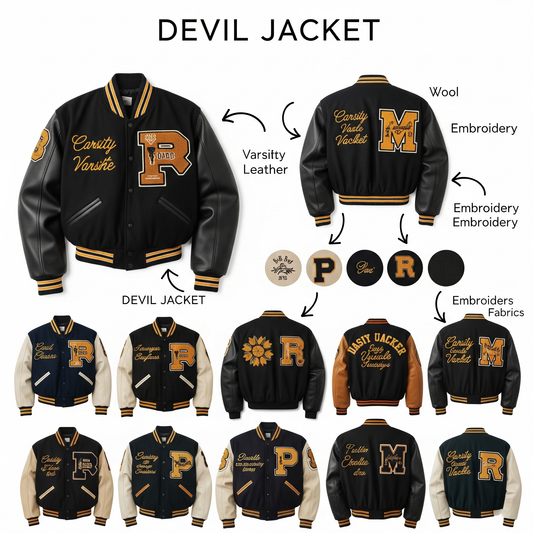 Custom Varsity Jacket – Build Your Own Letterman Style by Devil Jackets