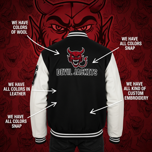 Custom Varsity Jacket – Made-to-Order Letterman Jacket by Devil Jackets