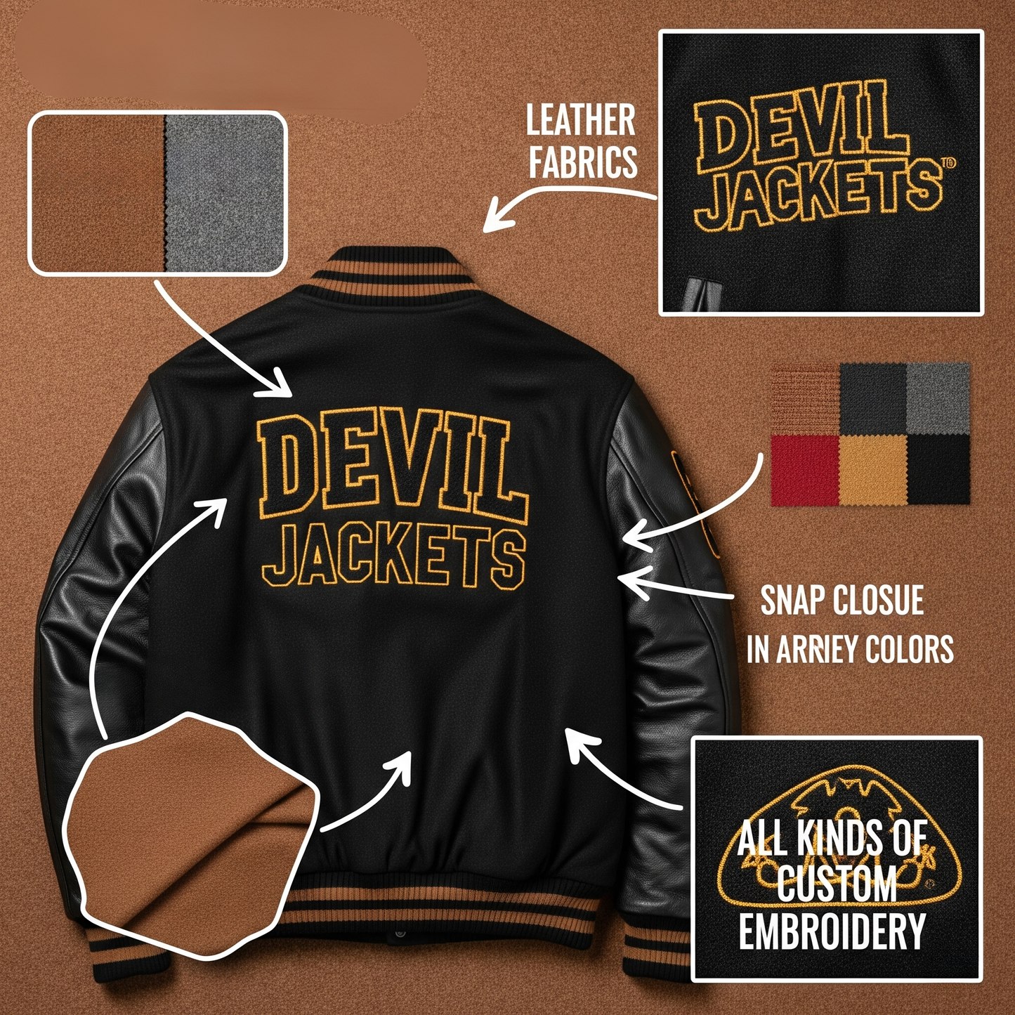Custom Varsity Jacket – Personalized Letterman by Devil Jackets