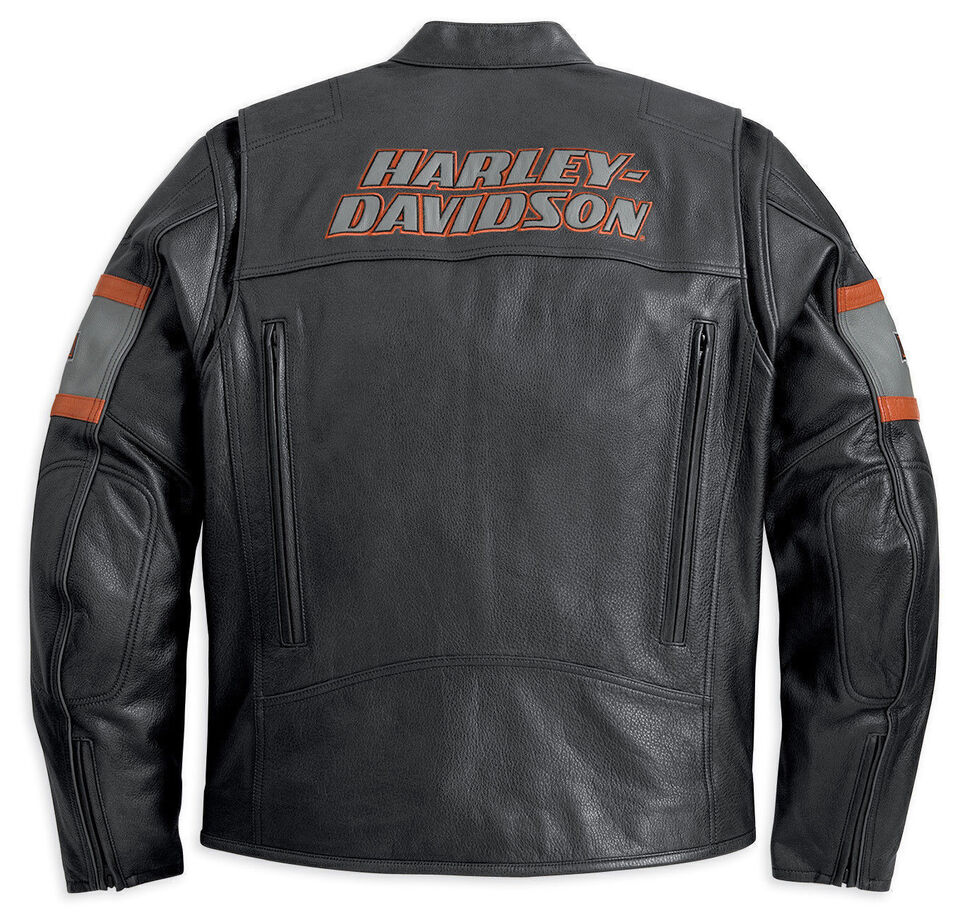 Harley Davidson HD1 Leather Jacket – Men’s Genuine Cowhide Motorcycle Riding Gear